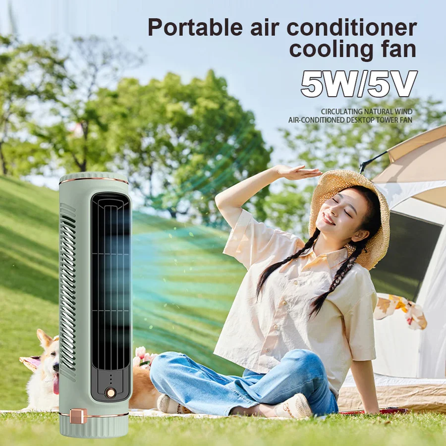 BowLift | Bladeless Portable Air Conditioner Tower Fan