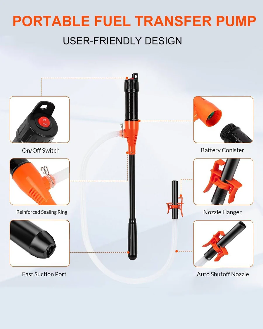 BowLift | Portable Electric Siphon Pump, Battery Powered Liquid Transfer Tool