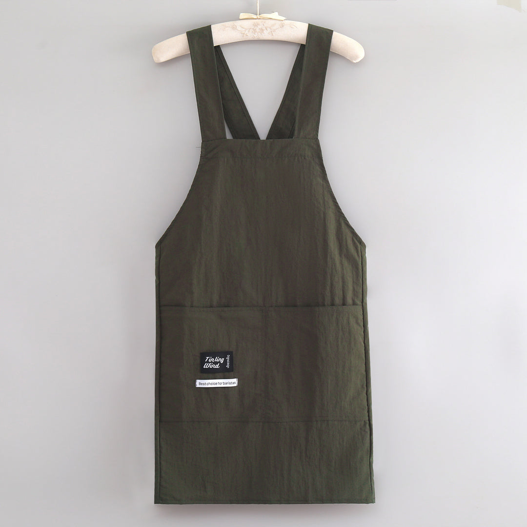 Apron with cross straps