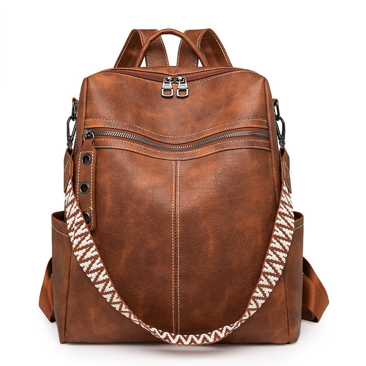 Backpack made of PU material, multiple carrying options