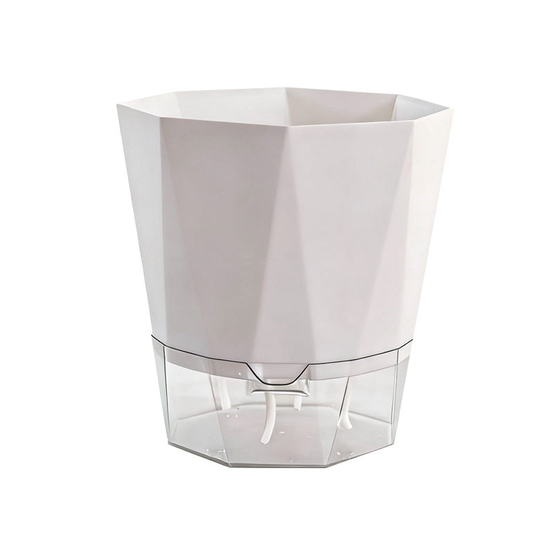 Self-watering flower pot, plastic