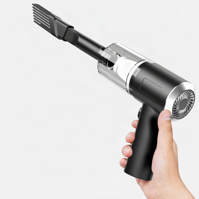 Portable battery vacuum cleaner with blowing function