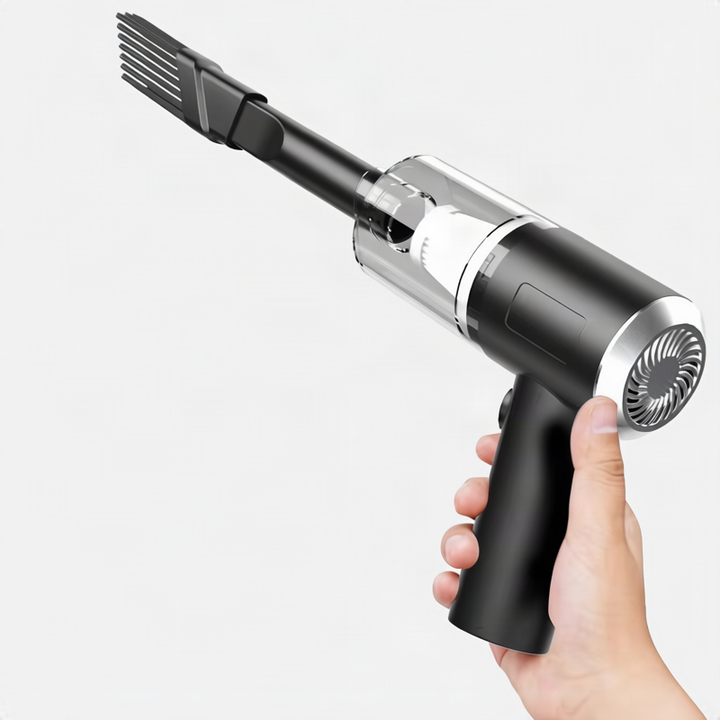 Portable battery vacuum cleaner with blowing function