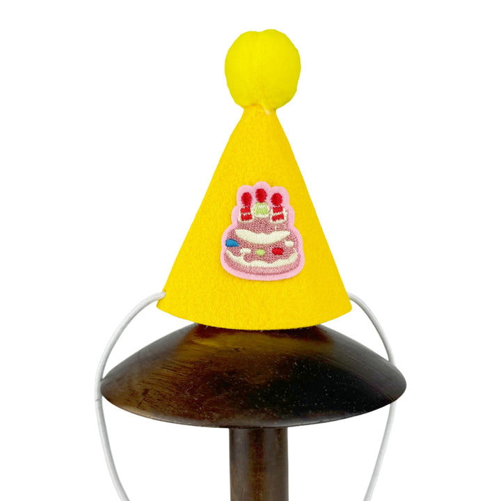 Birthday set for pets with hat and bib