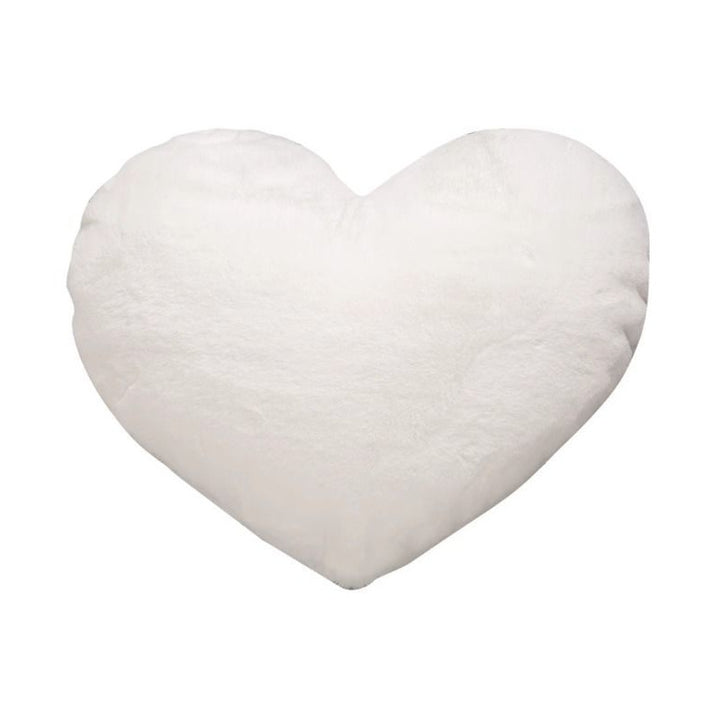 Heart pillow made of plush, heart shape