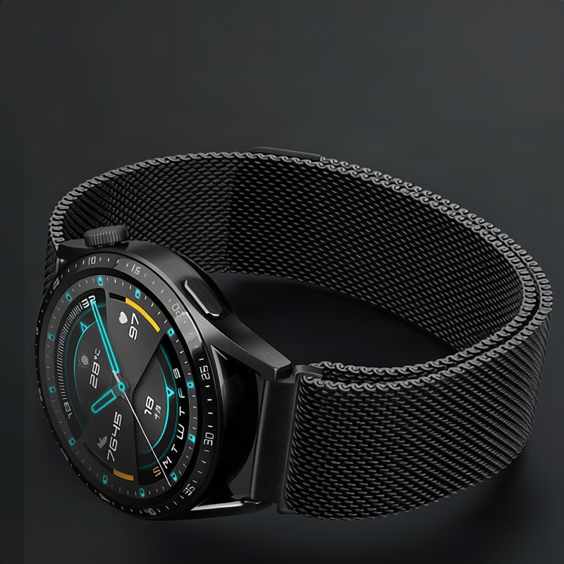 Black Luxury Bracelet for UltradThin Smartwatch