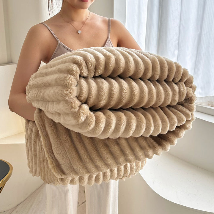 Fleece wool blanket, 800–1000 g, four seasons