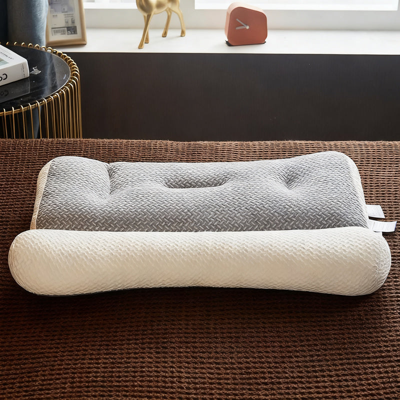 Neck support pillow with soy fiber filling