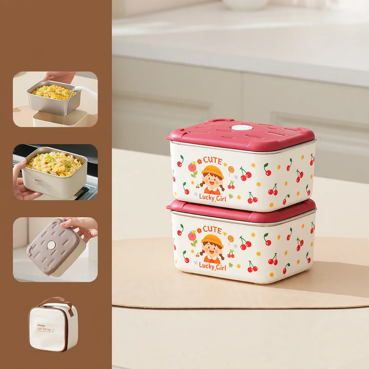Stainless Steel Lunch Box, Multi-layer, 501–800 ml