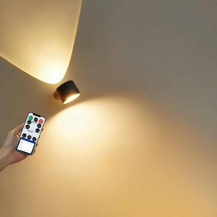 Wireless LED wall light with touch control