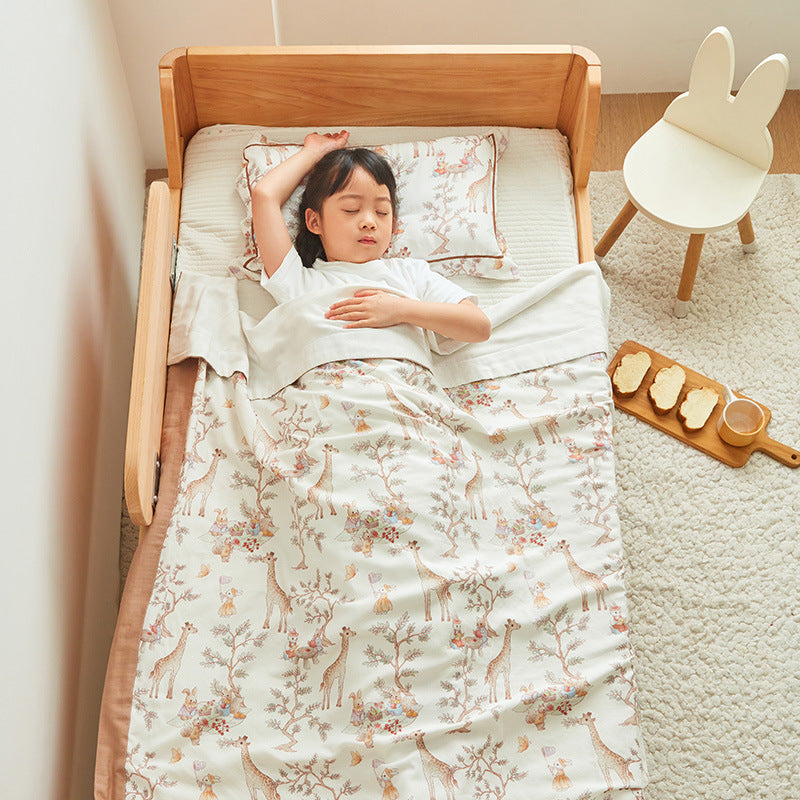 Children's blanket made of bamboo silk, four layers, 80×110 cm