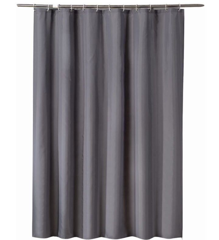 Shower curtain, PEVA, transparent, 80–120 cm