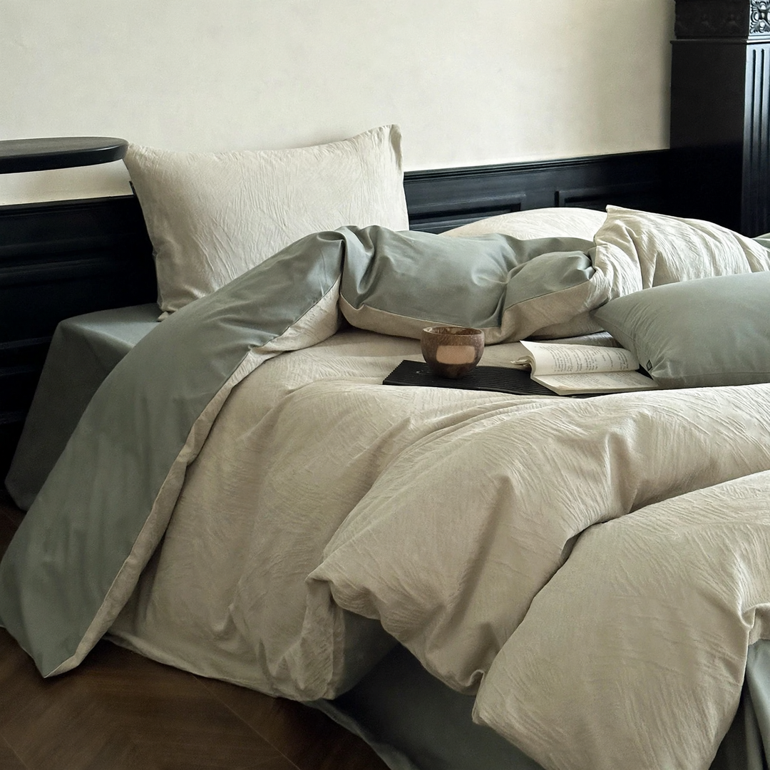 Cotton bedding set, 4-piece, long staple combed