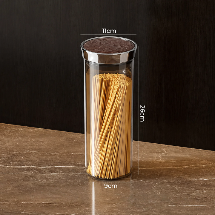 Storage container, round, food safe, with closure
