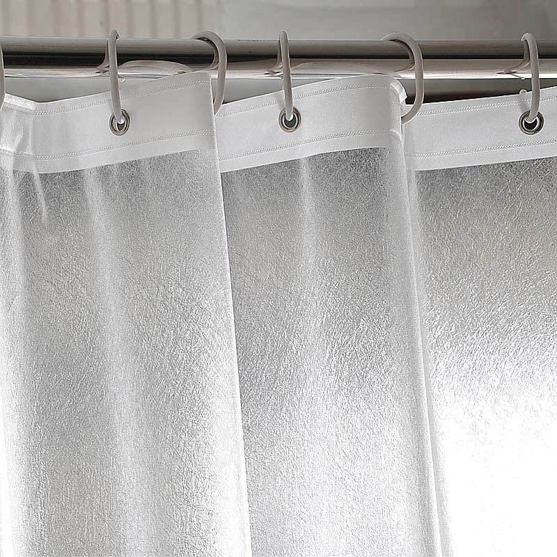Shower curtain, PEVA, transparent, 80–120 cm