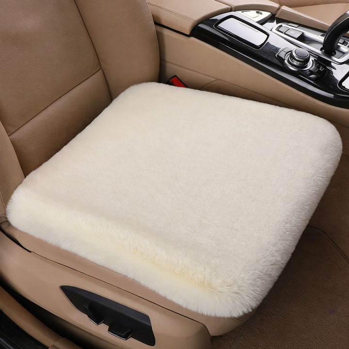 Plush car seat cushion, winter version