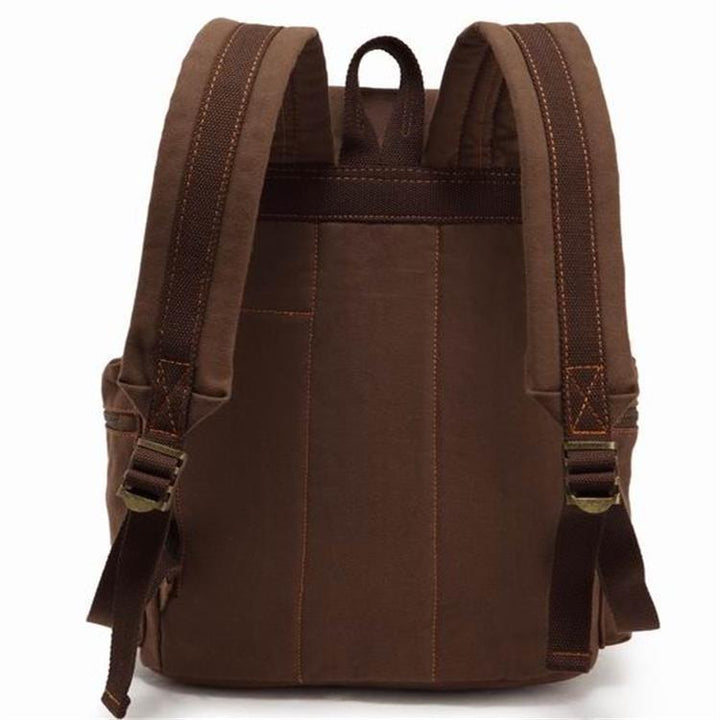 Linen backpack, 36–55 L, 15.6 inches, in vintage style