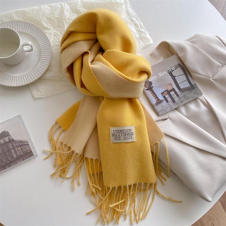 LuxeTwist Scarf - Elegant Reversible Pashmina Bowlift