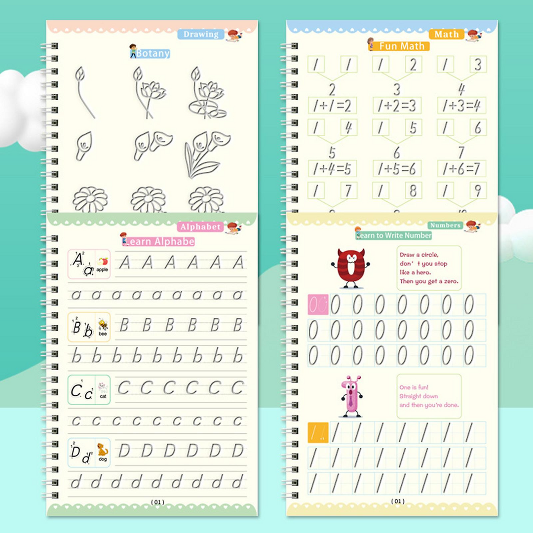 Learning practice books for children | Accelerate writing and thinking skills | Bowlift