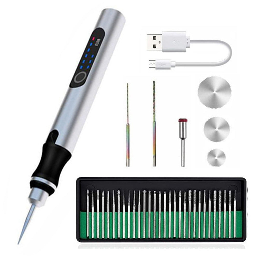 Engraving pen - suitable for beginners - user-friendly and intuitive - 200g. - Includes USB-C fast charging cable - Wall clock | Bowlift