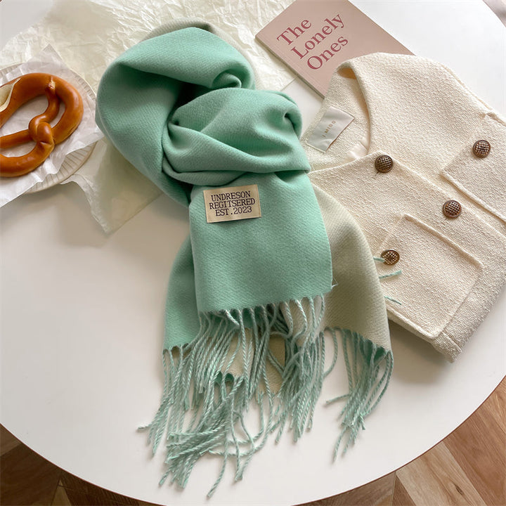 LuxeTwist Scarf - Elegant Reversible Pashmina Bowlift