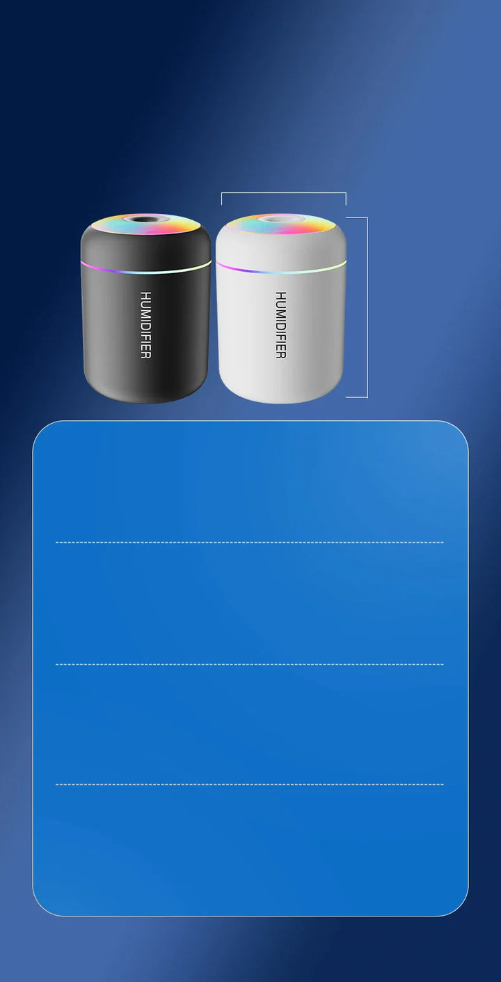 BowLift | MINI AIR HUMIDIFIER WITH AROMATHERAPY - USB POWERED - PERFECT FOR CAR AND BEDROOM