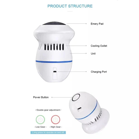 BowLift | Electric Foot Callus Remover with Vacuum Function