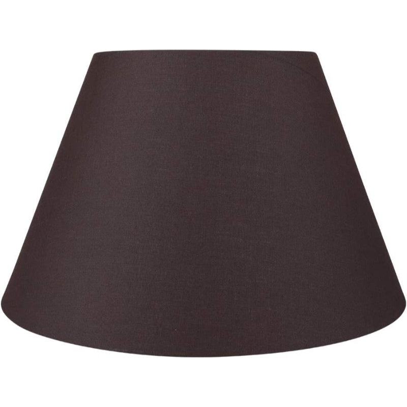 BowLift | Medium lampshade, barrel fabric lampshade for table lamp and floor lamp, 7x13x7.8 inches, natural ventilated linen, handmade, spider (white)