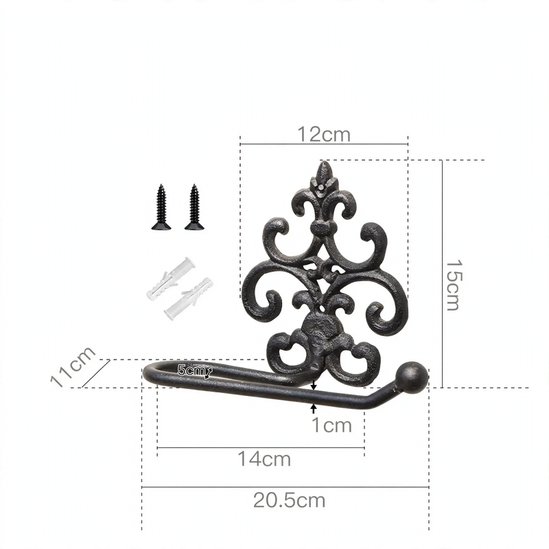Cast Iron Towel Rack, Vintage Style