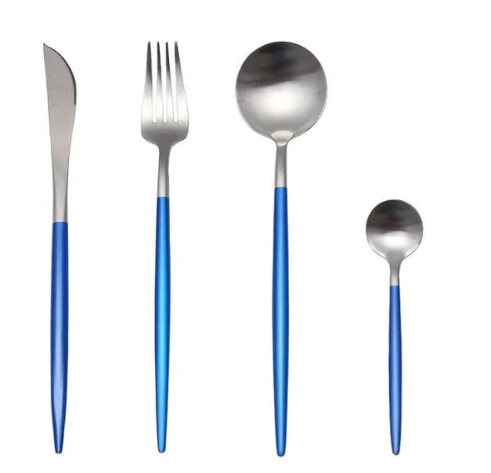 BowLift | Luxury 24-Piece Gold-Silver Cutlery Set for Stylish Table Setting