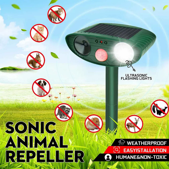 BowLift | Solar Powered Ultrasonic Deer Repeller, Pack Of 4