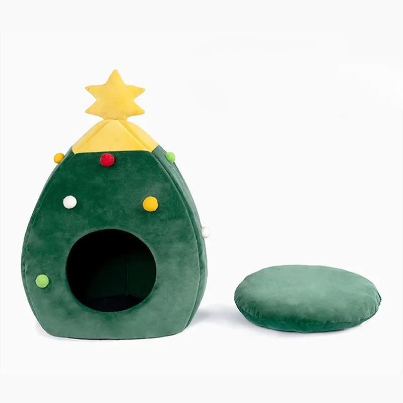 BowLift | Christmas Tree Cat Bed – Cozy Heated Cat Tent for the Holidays