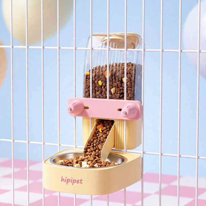 Hanging water and feeding bowls for pets