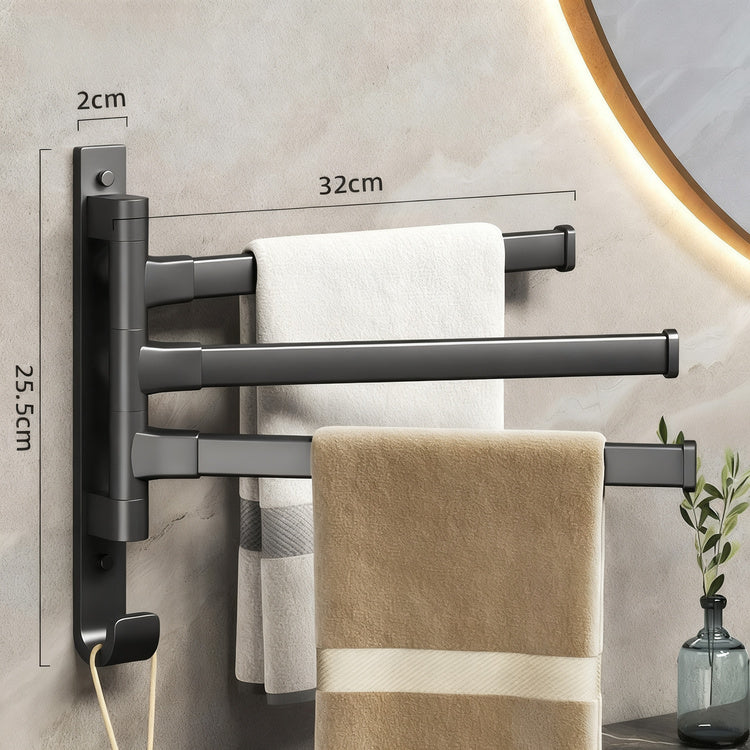 Towel holder with suction cup, foldable