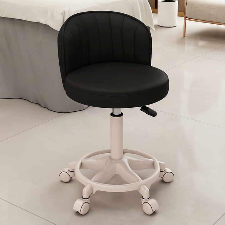 Bar stool with bowl and high backrest