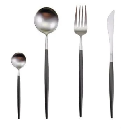 BowLift | Luxury 24-Piece Gold-Silver Cutlery Set for Stylish Table Setting