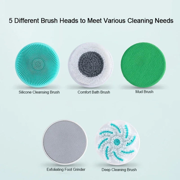 BowLift | 5-in-1 Electric Body Scrubber with Long Handle for Shower