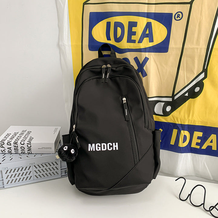 Backpack, 20–35 L, letter pattern, up to 13 inches