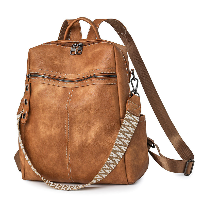 Backpack made of PU material, multiple carrying options