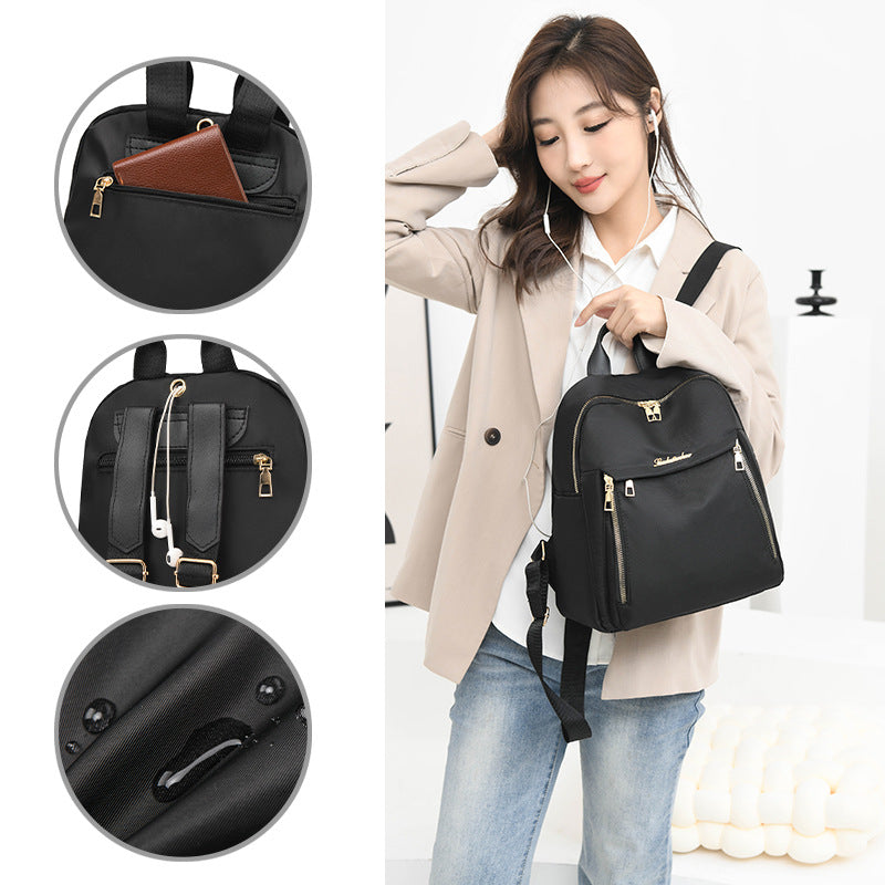 Women's backpack made of PU material, urban