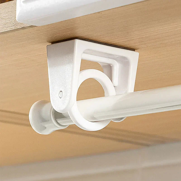 Compact swivel hanging shelf with 8 hooks | Bowlift