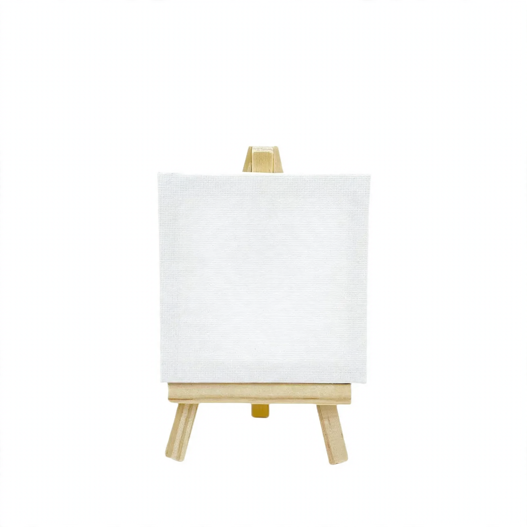 Small wooden easel made of pine