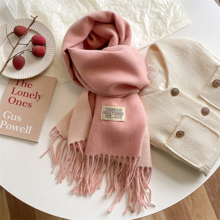 LuxeTwist Scarf - Elegant Reversible Pashmina Bowlift