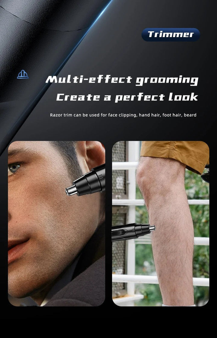 BowLift | Rechargeable Nose & Ear Hair Trimmer for Men and Women – Pain-Free Precision Grooming Tool