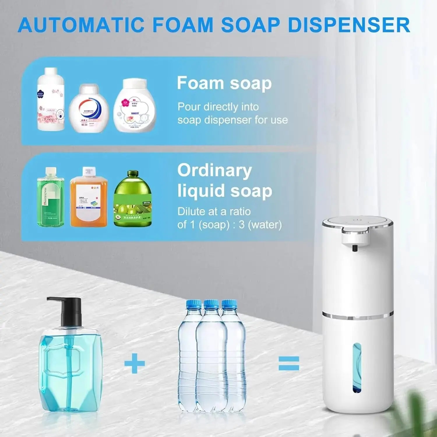 BowLift | Automatic Soap Dispenser – Touchless Foaming USB Rechargeable
