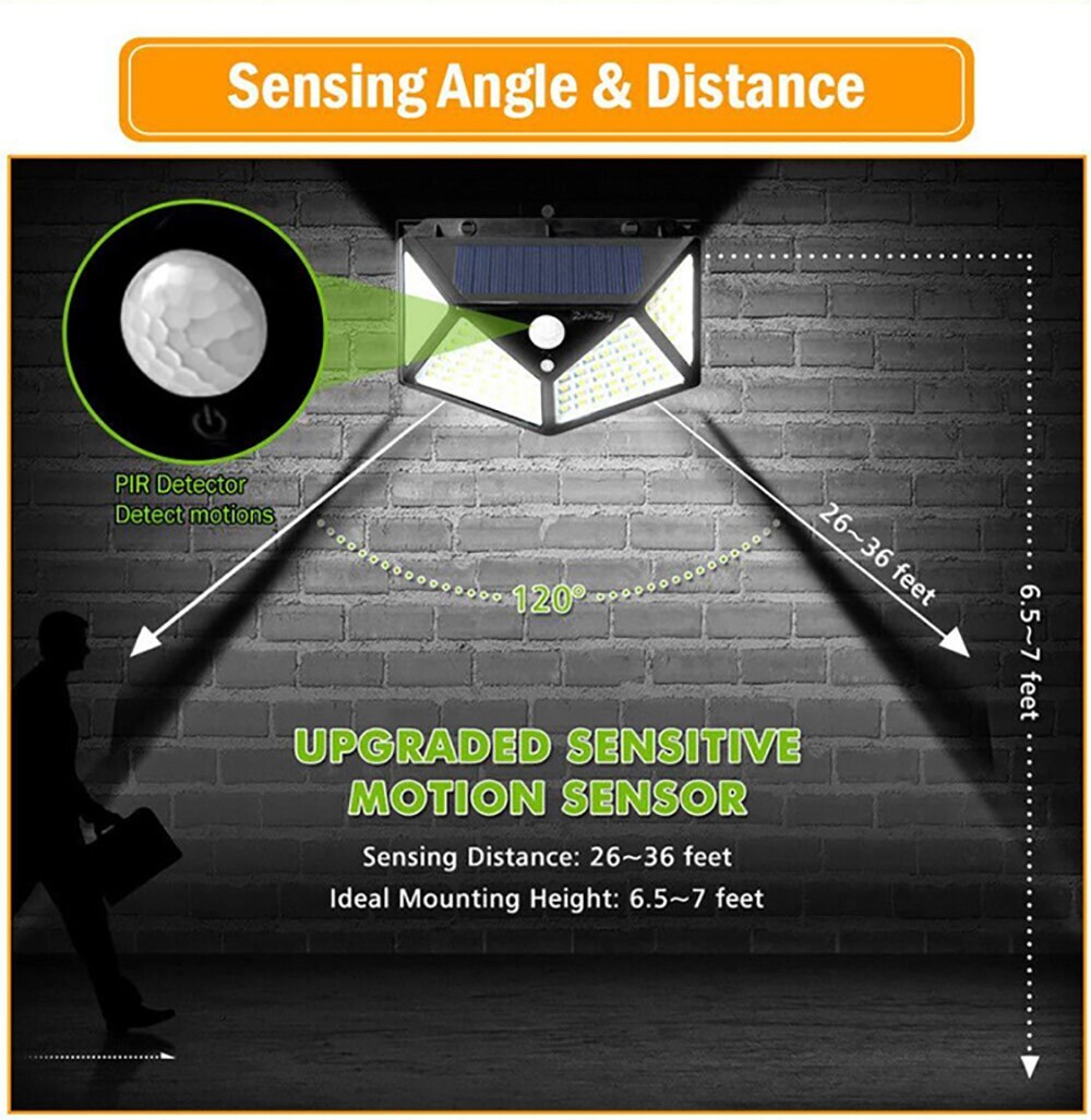 Waterproof LED Garden Lighting with Sensor Bowlift