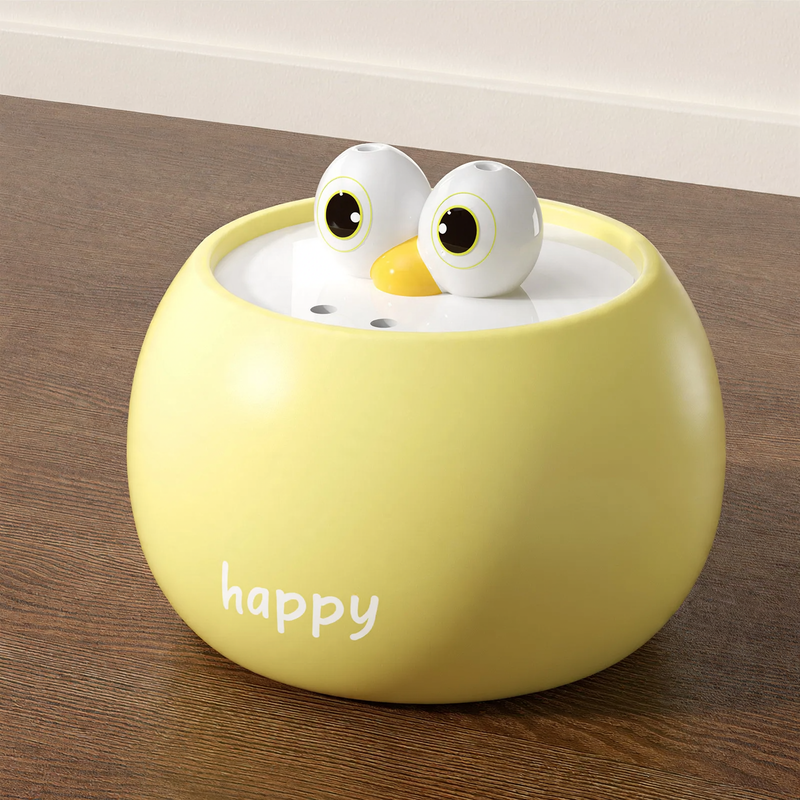 Ceramic water dispenser for cats and dogs with circulation