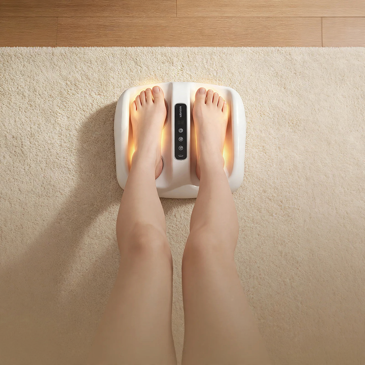 Foot massager with heat function, wireless, model JBD-08