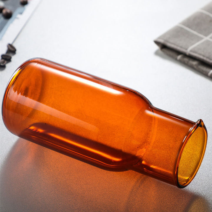 Glass jug with glass, heat resistant