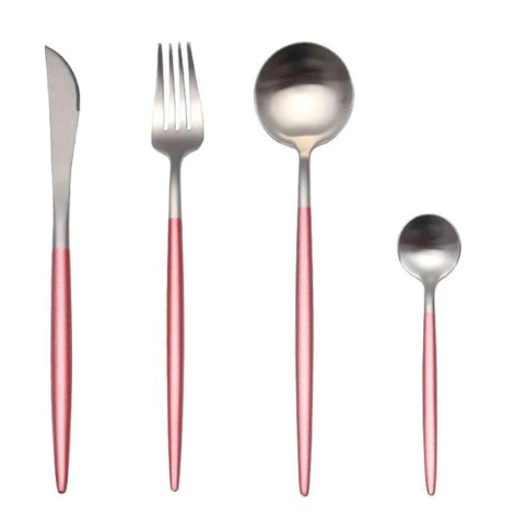 BowLift | Luxury 24-Piece Gold-Silver Cutlery Set for Stylish Table Setting